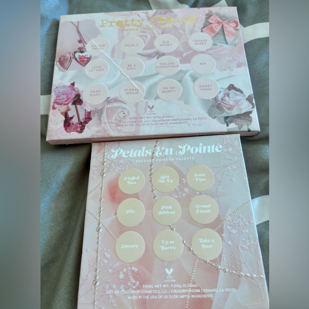 ColourPop Pretty Please & Petals En Pointe Eyeshadow Palette Bundle - Picture 2 of 5